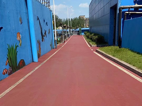萍安钢参观通道地坪美化项目